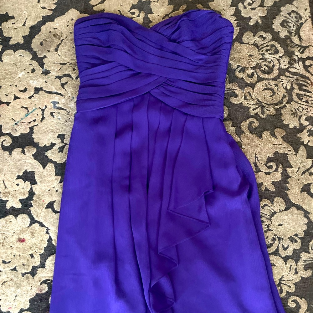 Purple David’s Bridal Cocktail Dress